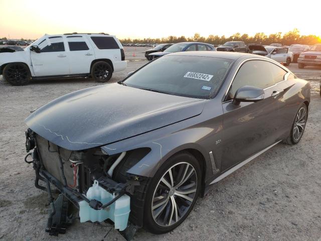 JN1EV7EK7KM231647 - 2019 INFINITI Q60 PURE GRAY photo 2