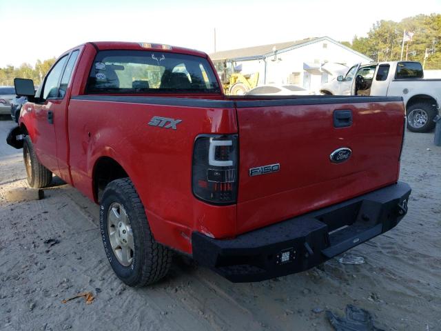 1FTRF12258KD19548 - 2008 FORD F150 RED photo 3