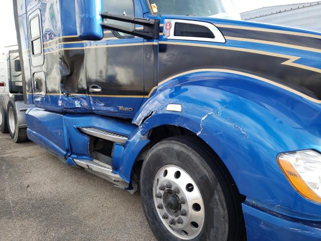 1XKYD49X1EJ****** - 2014 KENWORTH CONSTRUCTI BLUE photo 9