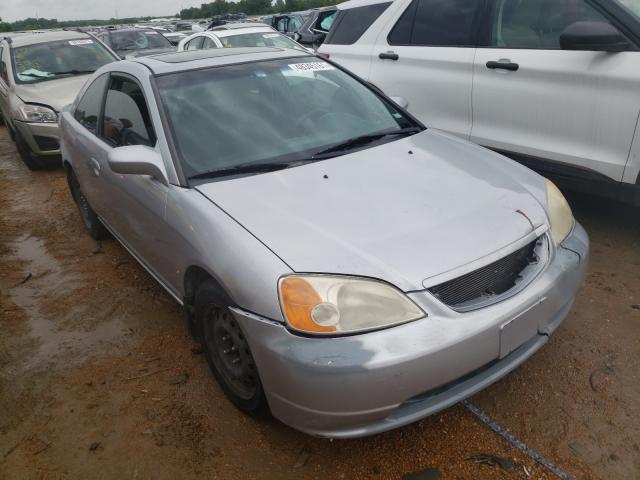 1HGEM21992L073065 - 2002 HONDA CIVIC EX SILVER photo 1