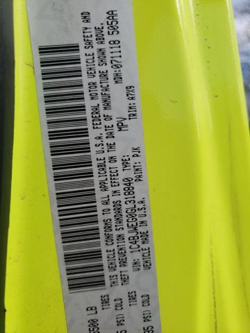 1C4BJWEG0GL318840 - 2016 JEEP WRANGLER U GREEN photo 10