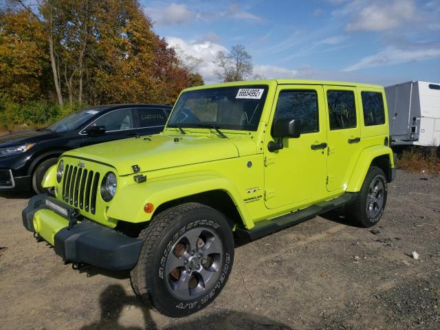 1C4BJWEG0GL318840 - 2016 JEEP WRANGLER U GREEN photo 2