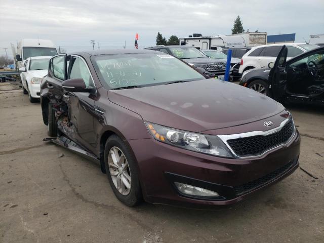 5XXGM4A73DG126122 - 2013 KIA OPTIMA LX BURGUNDY photo 1