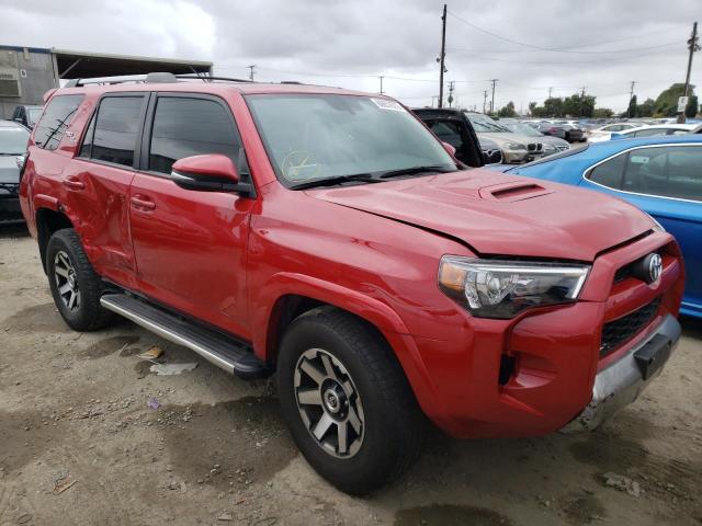 JTEBU5JR3J5545889 - 2018 TOYOTA 4RUNNER SR RED photo 1