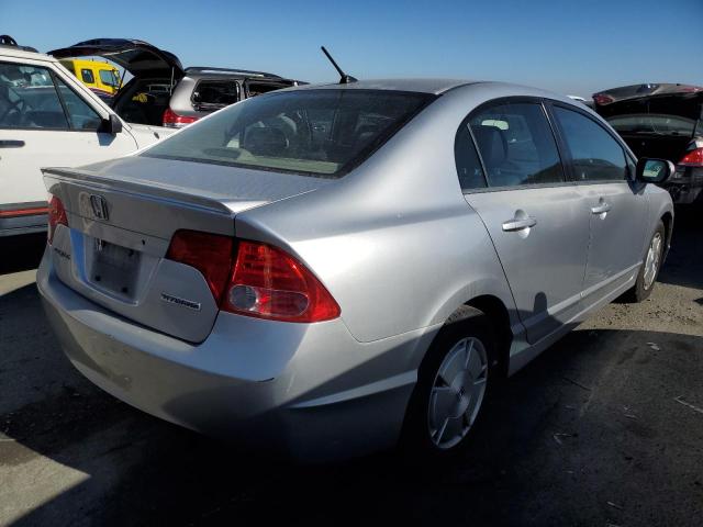 JHMFA36237S029426 - 2007 HONDA CIVIC HYBR SILVER photo 3