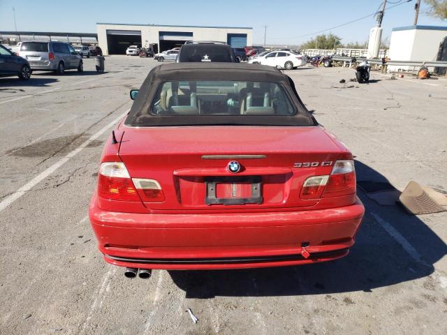 WBABS53453EV90294 - 2003 BMW 330CI RED photo 6