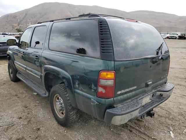 3GNGK26U82G251241 - 2002 CHEVROLET SUBURBAN K GREEN photo 3