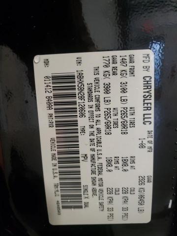 1A8HX58N28F120606 - 2008 CHRYSLER ASPEN LIMI BLACK photo 10