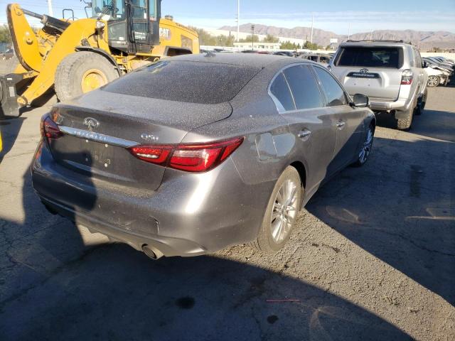 JN1EV7AP3KM516640 - 2019 INFINITI Q50 LUXE GRAY photo 4