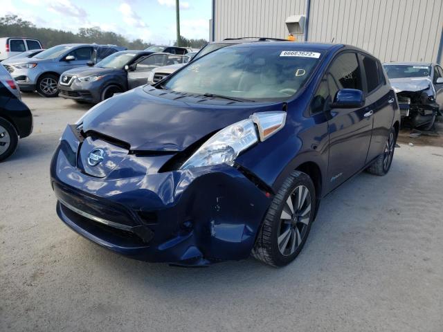 1N4BZ0CP9GC305504 - 2016 NISSAN LEAF SV BLUE photo 2