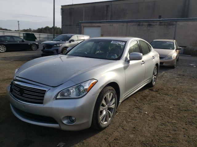 JN1BY1AR5BM376924 - 2011 INFINITI M37 X SILVER photo 2