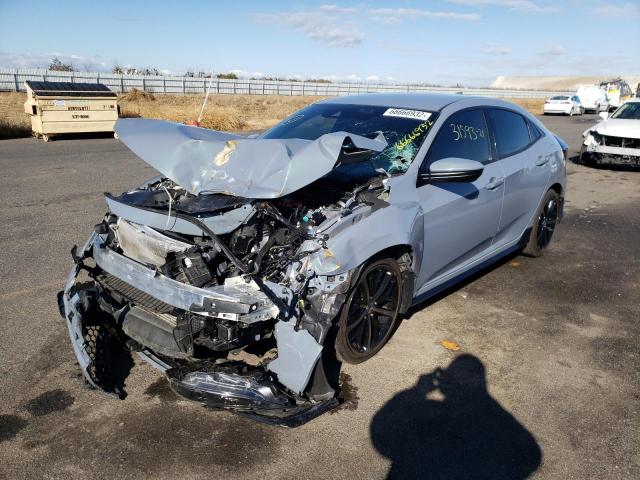 SHHFK7H43MU403447 - 2021 HONDA CIVIC SPOR GRAY photo 2