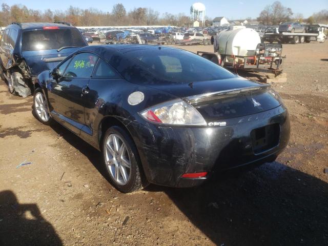 4A3AK64F27E056662 - 2007 MITSUBISHI ECLIPSE ES BLACK photo 3