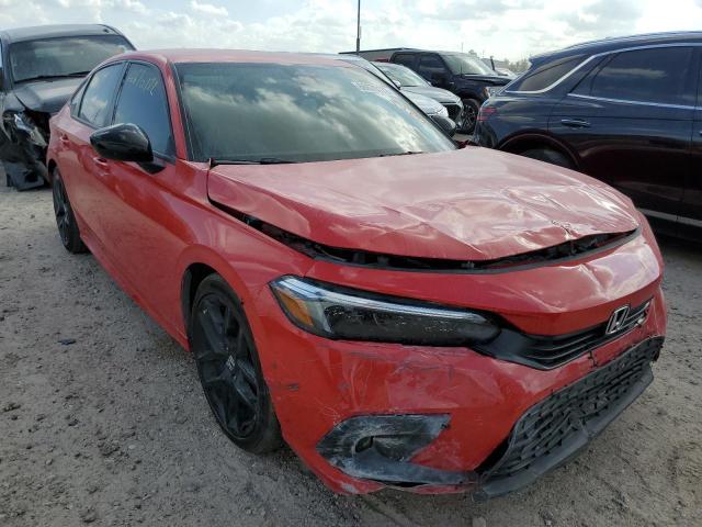 2HGFE2F58NH575137 - 2022 HONDA CIVIC SPOR RED photo 1