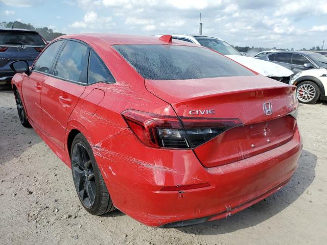 2HGFE2F58NH575137 - 2022 HONDA CIVIC SPOR RED photo 3