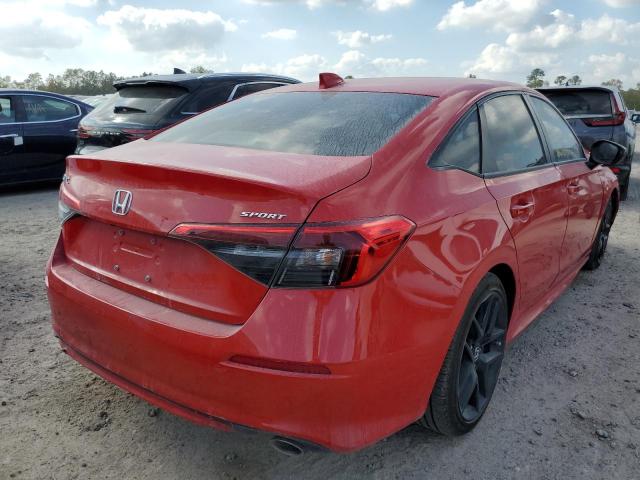 2HGFE2F58NH575137 - 2022 HONDA CIVIC SPOR RED photo 4