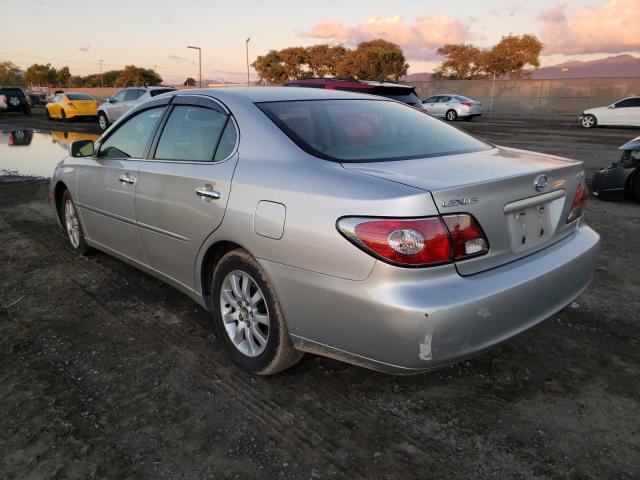 JTHBF30GX20033613 - 2002 LEXUS ES 300 SILVER photo 3