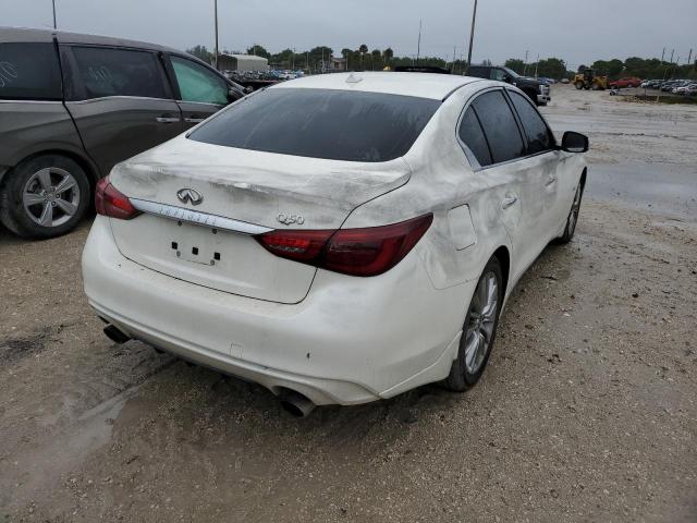 JN1EV7AP7LM205116 - 2020 INFINITI Q50 PURE WHITE photo 4