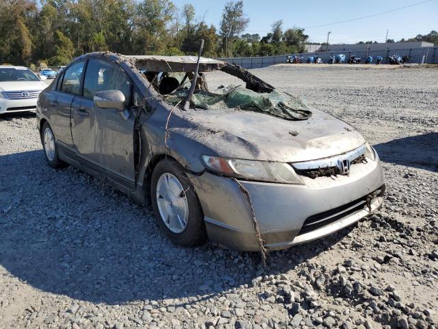 JHMFA36228S005104 - 2008 HONDA CIVIC HYBR BROWN photo 1