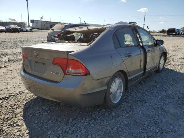 JHMFA36228S005104 - 2008 HONDA CIVIC HYBR BROWN photo 4