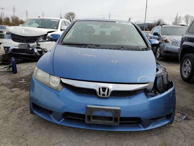 JHMFA3F28AS002813 - 2010 HONDA CIVIC HYBR BLUE photo 5