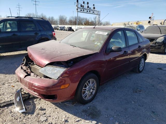 1FAFP34N37W301243 - 2007 FORD FOCUS ZX4 MAROON photo 2