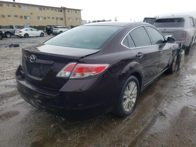 1YVHZ8CH9A5M56537 - 2010 MAZDA 6 I BURGUNDY photo 4