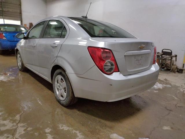 1G1JA5SH6F4130876 - 2015 CHEVROLET SONIC LS SILVER photo 2