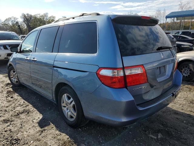 5FNRL38467B139648 - 2007 HONDA ODYSSEY EX BLUE photo 3