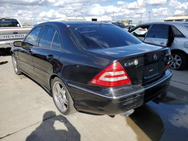 WDBRF65J83F393207 - 2003 MERCEDES-BENZ C 32 AMG K BLACK photo 3