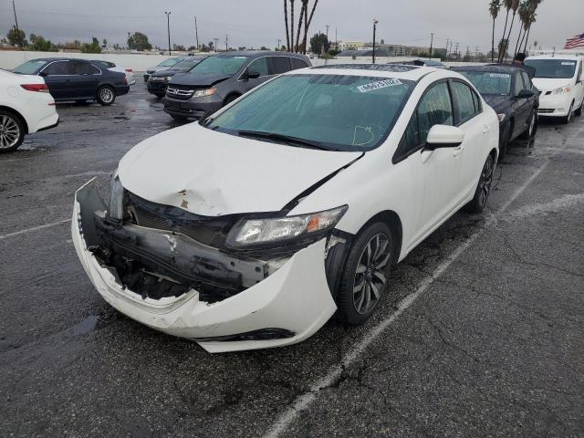 19XFB2F97EE210891 - 2014 HONDA CIVIC EXL أبيض صورة 2