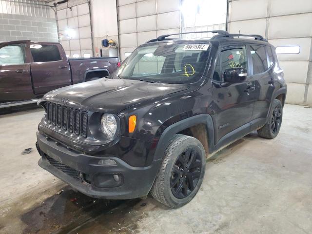 ZACCJBBH7JPJ14918 - 2018 JEEP RENEGADE L BLACK photo 2