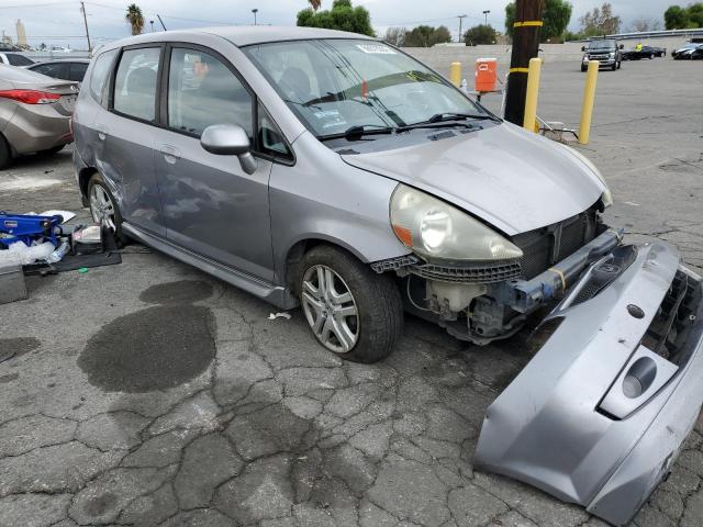 JHMGD38627S015870 - 2007 HONDA FIT S GRAY photo 1