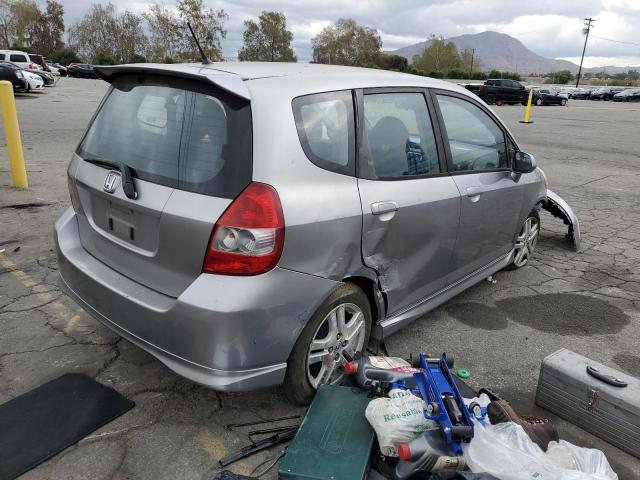 JHMGD38627S015870 - 2007 HONDA FIT S GRAY photo 4