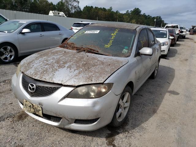 JM1BK12F541165181 - 2004 MAZDA 3 I SILVER photo 2