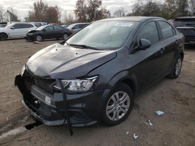 1G1JB5SG4H4154889 - 2017 CHEVROLET SONIC LS CHARCOAL photo 2