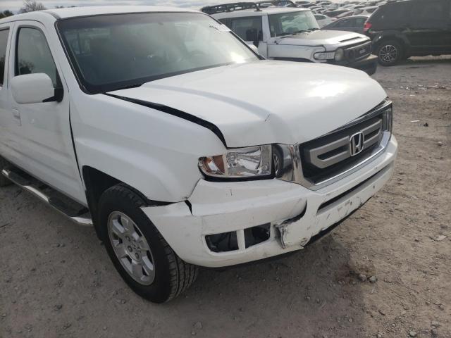 5FPYK16409B101686 - 2009 HONDA RIDGELINE WHITE photo 9