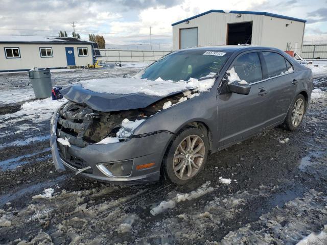 3FAHP0CG2BR345451 - 2011 FORD FUSION SEL GRAY photo 2