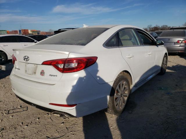 5NPE34AF2HH507696 - 2017 HYUNDAI SONATA SPO WHITE photo 4