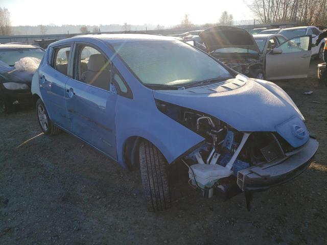 1N4AZ0CP4EC336281 - 2014 NISSAN LEAF S BLUE photo 1