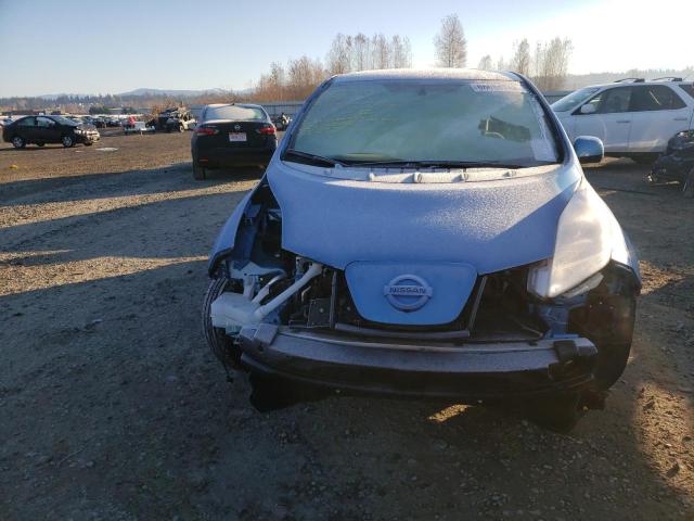 1N4AZ0CP4EC336281 - 2014 NISSAN LEAF S BLUE photo 9