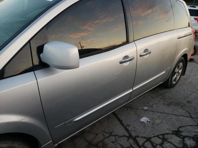 5N1BV28U38N111875 - 2008 NISSAN QUEST S SILVER photo 9