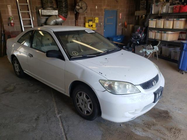 1HGEM21344L078303 - 2004 HONDA CIVIC DX V WHITE photo 1