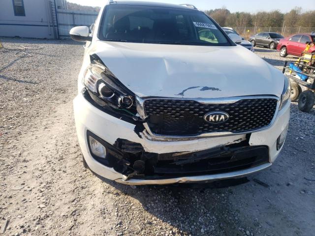 5XYPK4A57GG186473 - 2016 KIA SORENTO SX WHITE photo 9