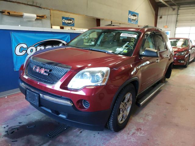 1GKLVKED0AJ213049 - 2010 GMC ACADIA SL RED photo 2