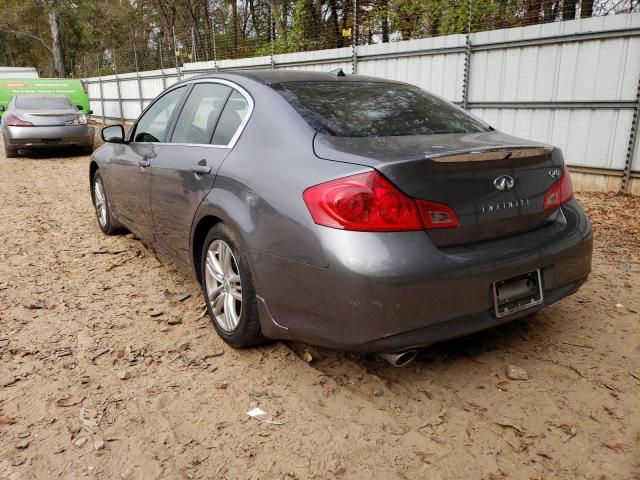 JN1CV6AP9FM503754 - 2015 INFINITI Q40 GRAY photo 3