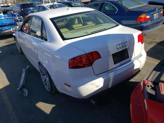 WAUDF78E17A117273 - 2007 AUDI A4 2.0T QU WHITE photo 3