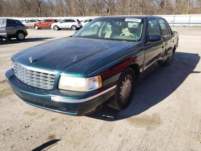 1G6KD54Y4XU708283 - 1999 CADILLAC DEVILLE GREEN photo 2