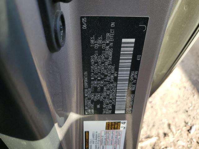 JTLKT324354027487 - 2005 TOYOTA SCION XB გრაფიტი ფოტო 10