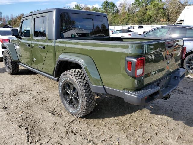 1C6HJTAG0NL134615 - 2022 JEEP GLADIATOR GREEN photo 2